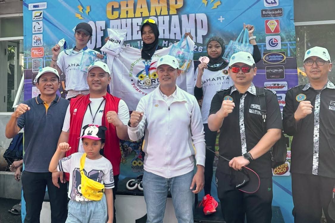 Atlet dari MAN Kota Magelang dan Universitas Diponegoro (Undip) Semarang sukses dihari pertama Kejuaraan Sepatu Roda Champ of the Champ 2026